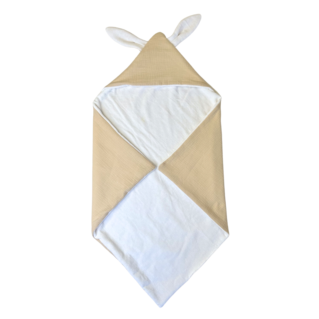 Cape de bain enfant coton 100% uni