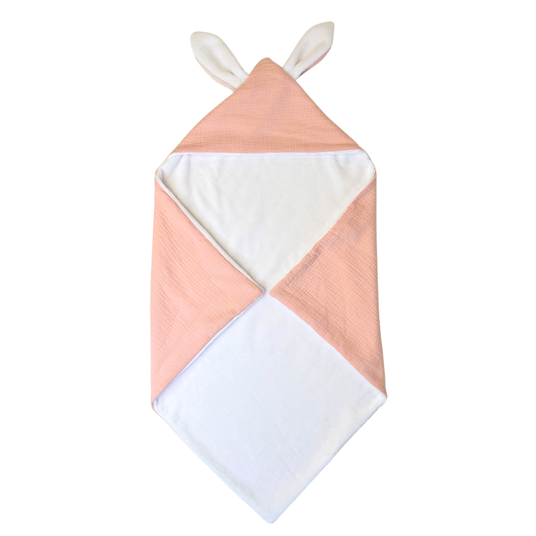 Cape de bain enfant coton 100% uni