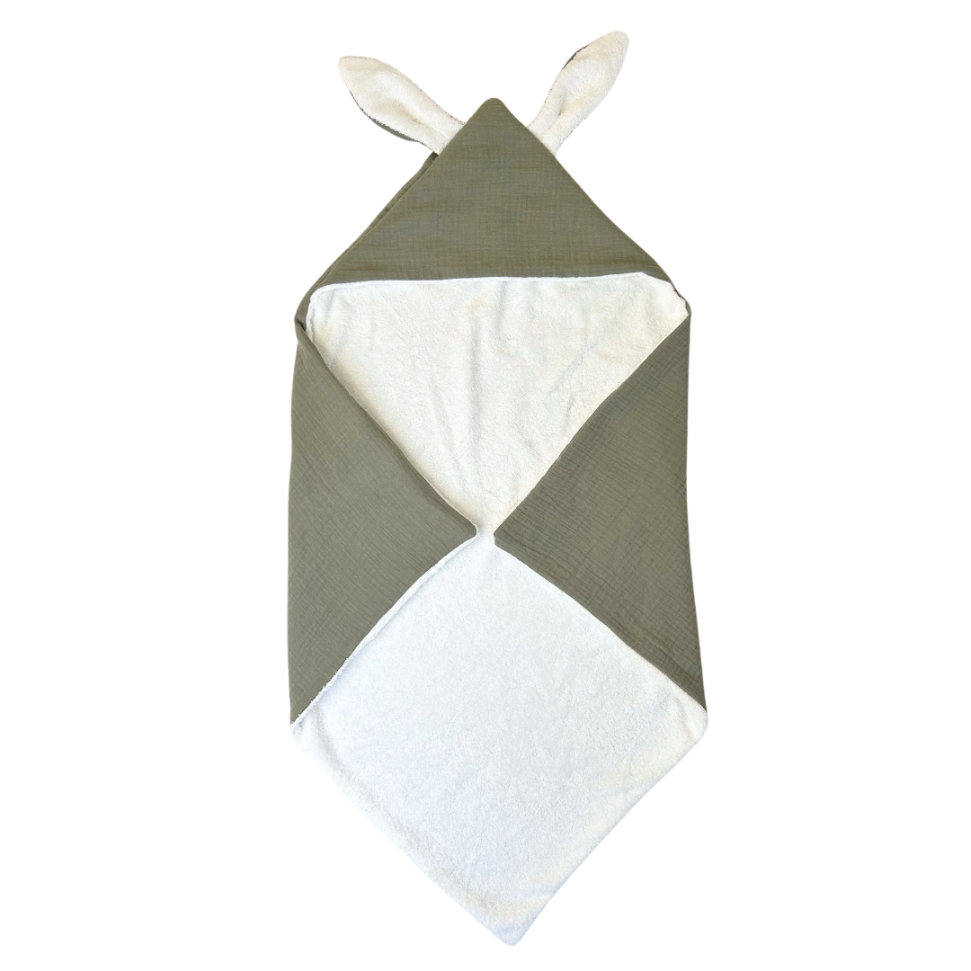 Cape de bain enfant coton 100% uni
