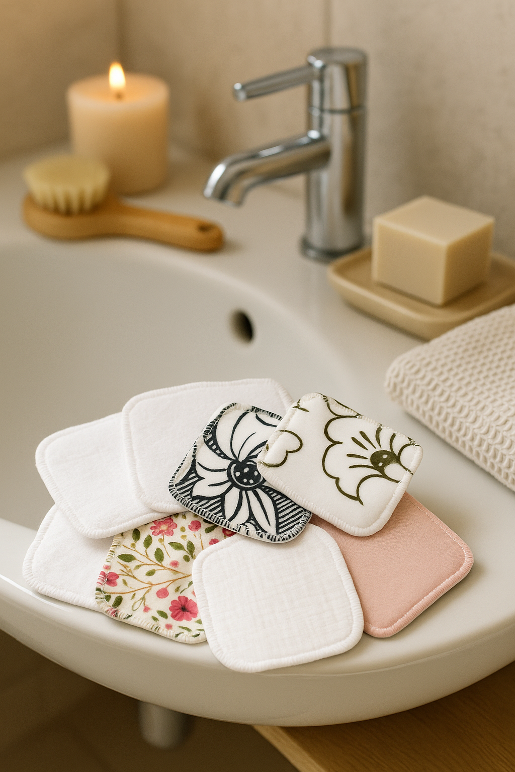 Carré lavable en coton 100%