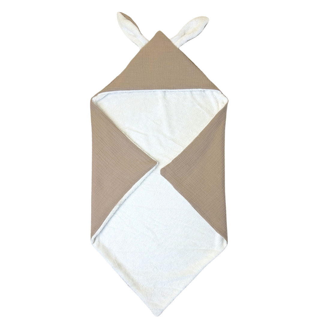 Cape de bain enfant coton 100% uni